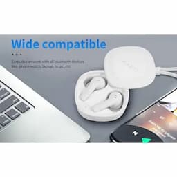 IKODOO Buds X ANC in-Ear Earbuds with Mic, AI-ENC, Upto 24 Hrs Playtime, 10mm Bass Drivers, Bluetooth 5.3, Voice Command, IPX4, Type-C, Fast Charging-(10 Min = 90 Min), White