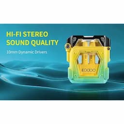 IKODOO Buds B202 Style ANC in-Ear Earbuds with Mic, A_-ENC, Upto 15 Hrs Playtime, 10mm Bass Drivers, Bluetooth 5.3, Voice Command, IPX4, Type-C, Fast Charging-(10 Min 90 Min), Greenish Yellow