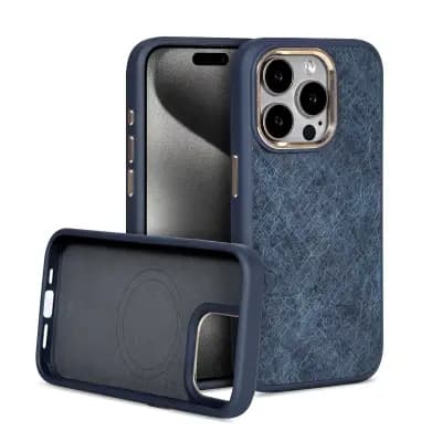 MOBUSA iPhone 15 Pro, 6.1, TPU+2.0 PC+ Alu Camera ring, Outfit Oven Blue Case