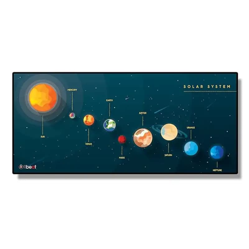 Offbeat Extended Gaming Mouse Pad XXL, Large Solar System Mat
