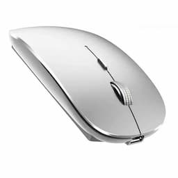 Offbeat Dash LITE Wireless Bluetooth Mouse, Multi-Device Dual Mode, Rechargeable Silent Click Buttons, 3 Adjustable DPI, Silver