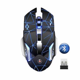 Offbeat Ripjaw Alpha bt Bluetooth gaming mouse for Window/ios/android/linux, 8D Buttons, Laser Optic Sensor, Black