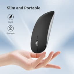 Offbeat Atom Black, 3D Buttons With Dual Bluetooth + Wireless Mouse, Laser Optic Sensor, Black