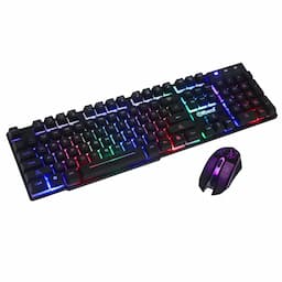 Offbeat Slayer RGB Backlit Mechanical Feel Like Wired Gaming Keyboard Mouse combo, for Computer, Laptop, PC, Black