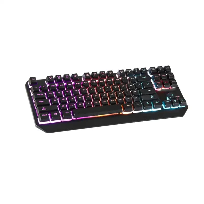 Offbeat Dexter Pro Gaming RGB Keyboard Backlit Mechanical Feel Like Wireless Gaming Keyboard for PC, Laptop, Mac, Ipad, Black