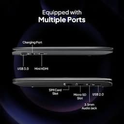 Primebook 4G - DC PB4G11128#006C, Mediatek MT8788, 4 GB RAM, 128 GB eMMC Storage, Prime OS, 11.6 inch, Black, 1.2 kg, Thin and Light Android Laptop