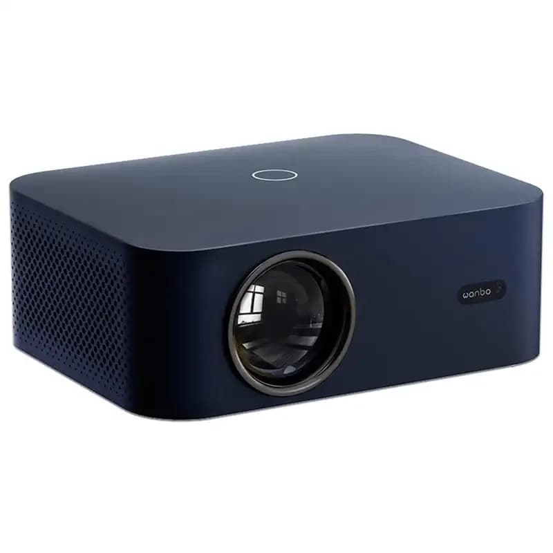 Wanbo X2 Max LCD Portable Projector with 4K HDR, 1080P Native Resolution, 450 ANSI Lumens, Blue