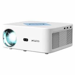 WZATCO Alpha 3 Projector with 700 ANSI Lumens, 1 yr warranty, White