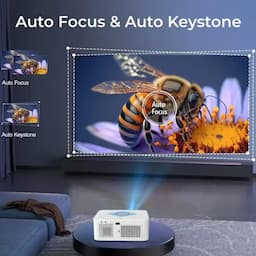 WZATCO Alpha 3 Projector with 700 ANSI Lumens, 1 yr warranty, White