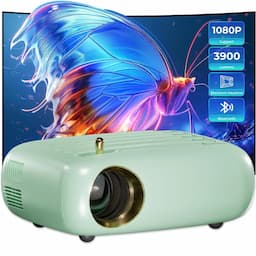WZATCO Pixel Plus, 390 Ansi Lumens, Native 720p with Full HD 1080P Support, 176" Max Screen, 1 Speaker, Remote Controller Projector, Green