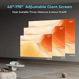 WZATCO Pixel Plus, 390 Ansi Lumens, Native 720p with Full HD 1080P Support, 176" Max Screen, 1 Speaker, Remote Controller Projector, Green