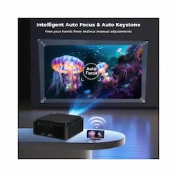 Wzatco Legend Pro, 7435873958548, 2500 ANSI Lumens, Native 1080P, 300 inch Screen, Fully Automatic, Android 9.0 Projector
