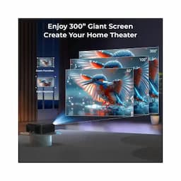 Wzatco Legend Pro, 7435873958548, 2500 ANSI Lumens, Native 1080P, 300 inch Screen, Fully Automatic, Android 9.0 Projector