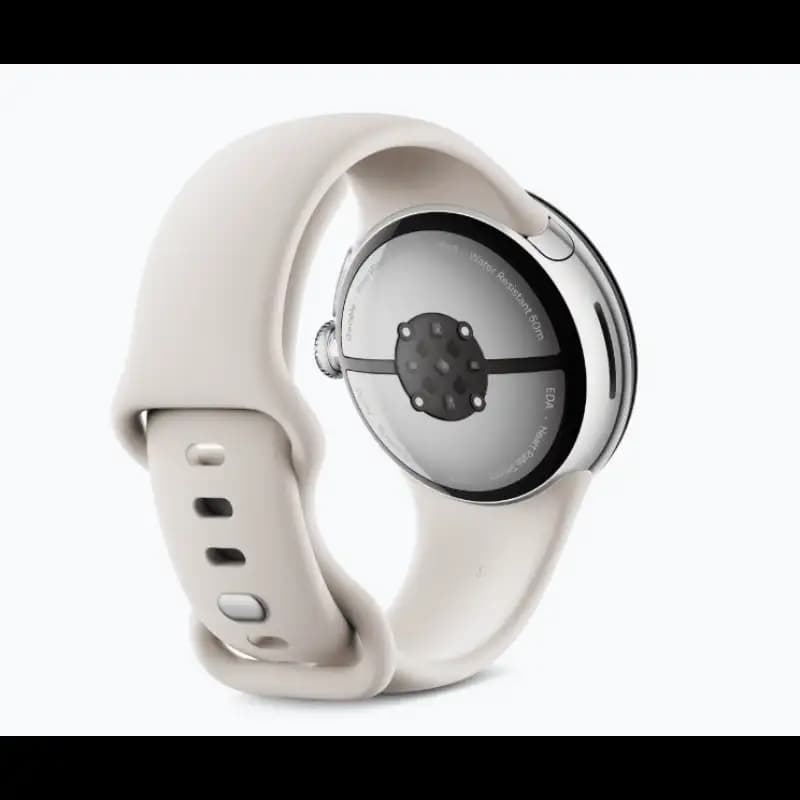 Google GA09396-US-N Pixel Watch 3, 41mm Smartwatch, Silver/Porcelain