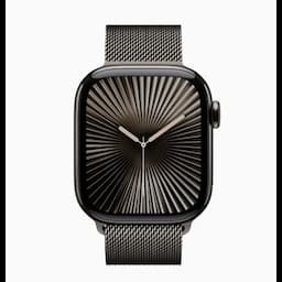 Apple Watch 10 MX053HN and A 42mm GPS + Cellular, Slate Titanium Case, Slate Milanese Loop, watchOS11