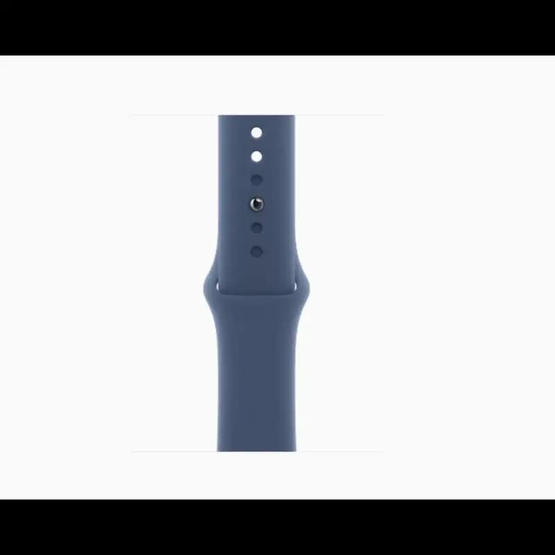 Apple Watch 10 MWY03HN/A 46mm GPS + Cellular, Silver Aluminium Case, Denim Sport Band, watchOS11, S/M