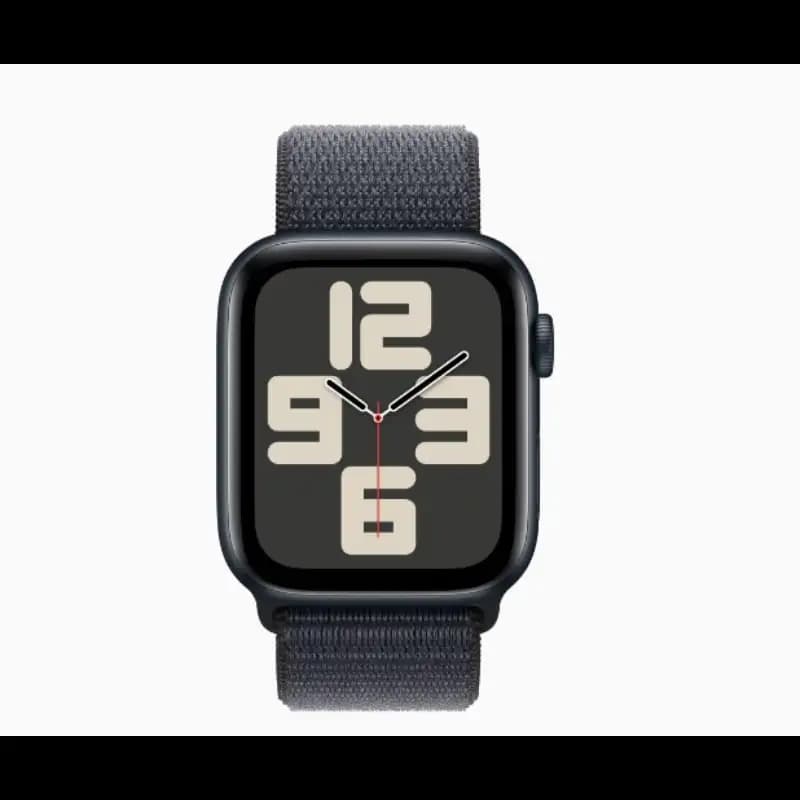Apple Watch SE MXGN3HN and A 44mm GPS + Cellular, Midnight Aluminium Case, Ink Sport Loop, watchOS 11
