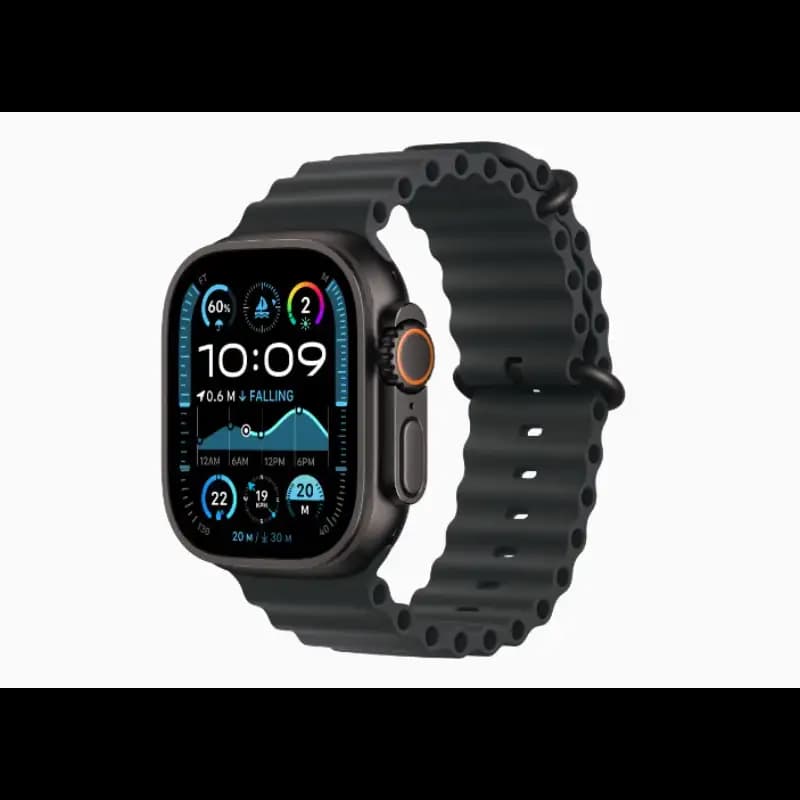 Apple Watch Ultra 2 MX4P3HN and A 49mm LTE and UMTS, Wi-Fi 4, Bluetooth 5.3, Black Titanium Case, Black Ocean Band, watchOS 11