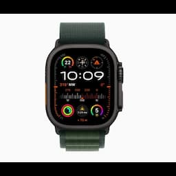 Apple Watch Ultra 2 MX4R3HN and A 49mm LTE and UMTS, Wi-Fi 4, Bluetooth 5.3, Black Titanium Case, Dark Green Alpine Loop, watchOS 11, Medium