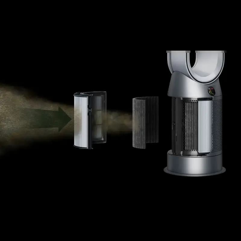 Dyson 368886-01 Air Purifier HP07 Hot+Cool, White/Silver