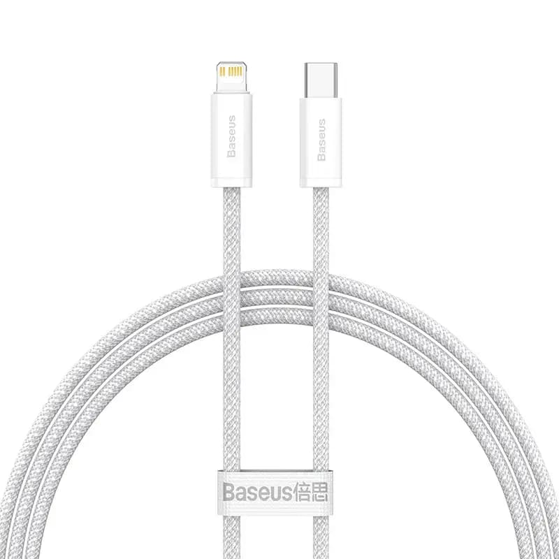 Baseus CALD000002 Dynamic Series Fast Charging Data Cable Type-C To Ip 20W 1m, White