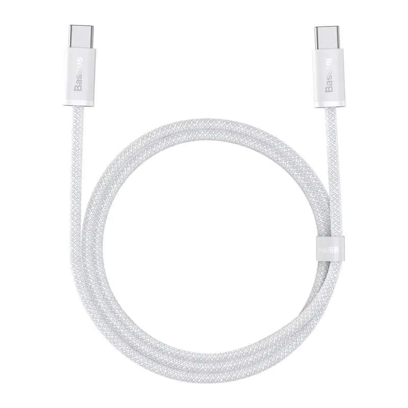 Baseus CALD000202 Dynamic Series Fast Charging Data Cable Type-C To Type-C 100W 1m, White