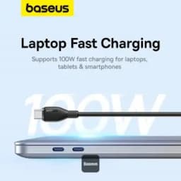 Baseus P10355702111-00 Pudding Series Fast Charging Cable Type-C to Type-C 100W, 1.2m, Cluster Black
