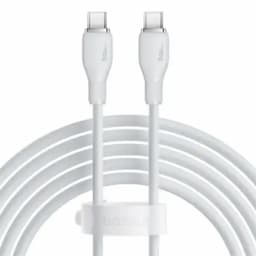 Baseus P10355702221-01 Pudding Series Fast Charging Cable Type-C to Type-C 100W, 2m, Stellar White