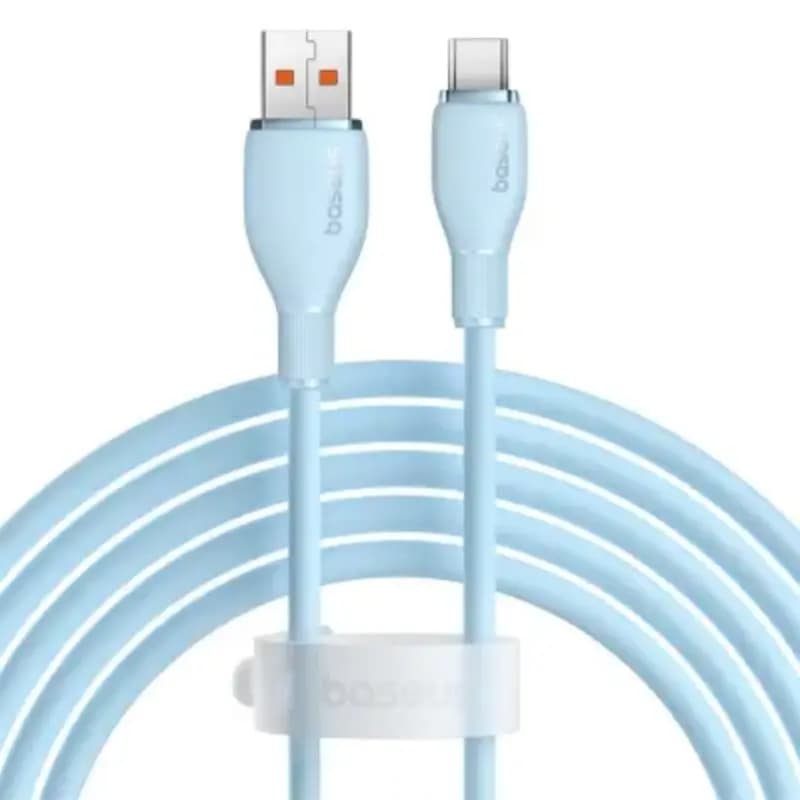 Baseus P10355703311-01 Pudding Series Fast Charging Cable USB to Type-C 100W, 2m, Galaxy Blue