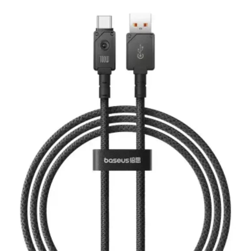 Baseus P10355801111-01 Unbreakable Series Fast Charging Data Cable USB to Type-C 100W, 2m, Cluster Black