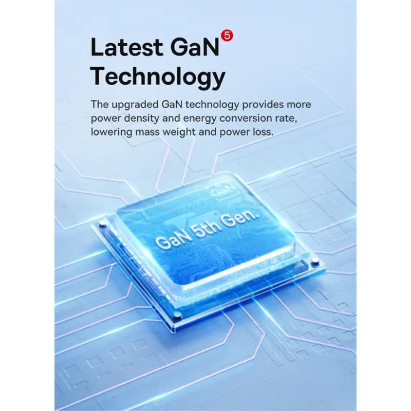 Baseus CCGP180101 GaN5 Pro Fast Charger C+C 40W EU Black