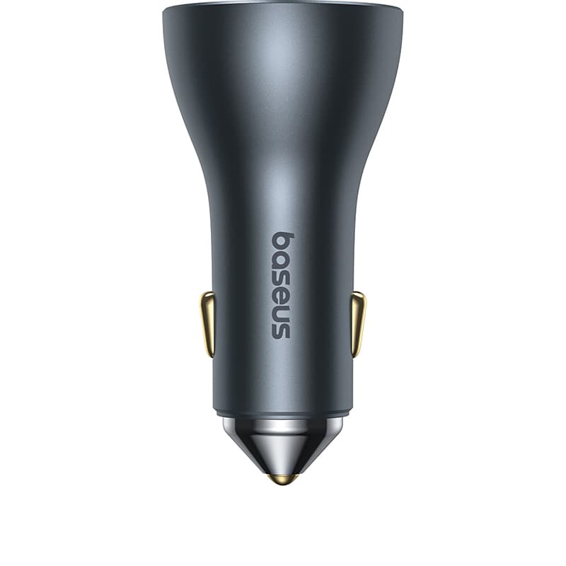 Baseus C00035202841-00 Golden Contactor Pro GaN Fast Charging Car Charger U+2C 65W Lunar Gray