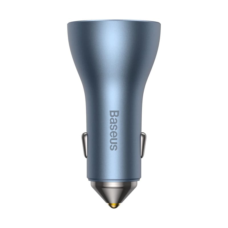 Baseus CGJP010013 Golden Contactor Pro Triple Fast Charger Car Charger 65W U+C+C Dark Gray