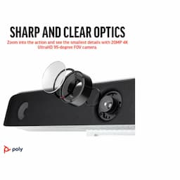 Poly 8D8L1AA Studio X52 All-In-One Video Bar with TC10 Controller Kit