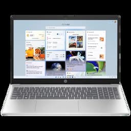 HP 9D3M8PA#ACJ 15 Inch Laptop, Intel Ryzen 3 Processor, 8GB Memory, 512GB Storage, Windows 11, Silver