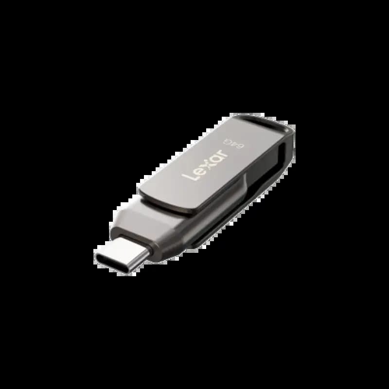 Lexar LJDD400064G-BNQNG JumpDrive Dual Drive D400, USB 3.1, 64 GB Capacity, W 130MBPS