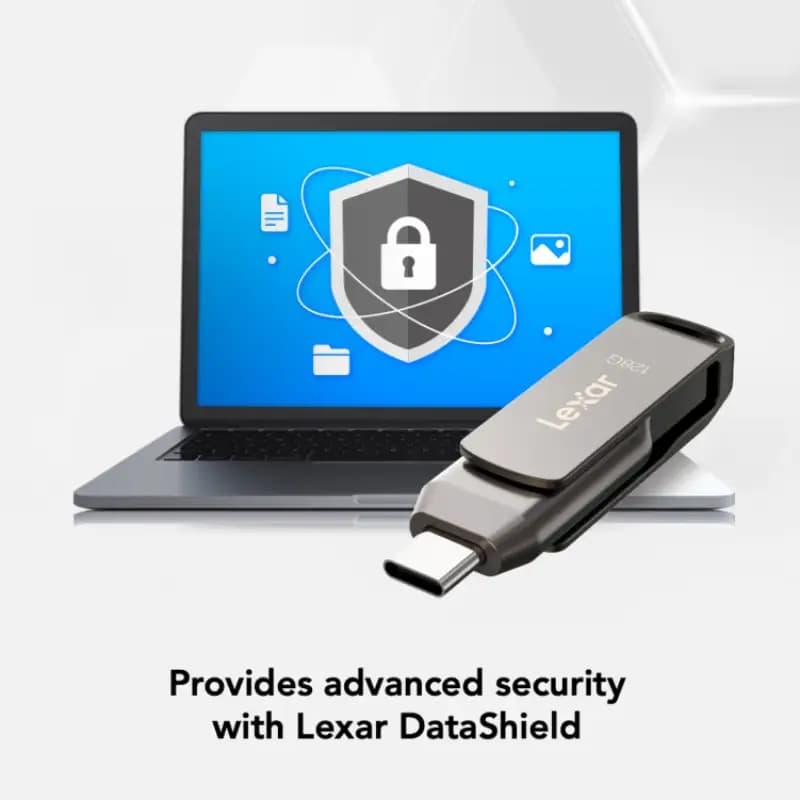 Lexar LJDD400256G-BNQNG JumpDrive, 256GB Dual Drive D400, USB 3.1 Type-C, 130MB/s