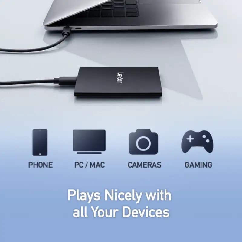 Lexar EXT-SSD L500 G2R2000/W1800MB/S - 2TB Capacity