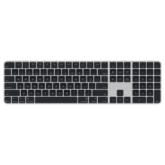 Apple MXK83HN/A Magic Keyboard with Touch ID and Numeric Keypad for Mac models with Apple silicon USB‑C - US English - Black Keys