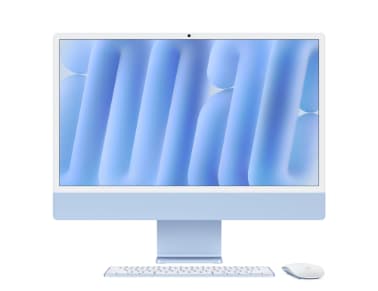 Apple MD2T4HN/A iMac Apple M4 10-Core CPU, 10-Core GPU, 24GB Unified Memory, 24 GB Memory, 512 GB Storage, mac OS - Blue