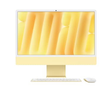 Apple Z1EL iMac Apple M4 8-Core CPU, 8-Core GPU, 16GB Unified Memory, 16 GB Memory, 512 GB Storage, mac OS - Yellow
