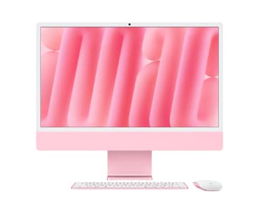 Apple Z1K1 iMac Apple M4 10-Core CPU, 10-Core GPU, 24GB Unified Memory, 24 GB Memory, 1 TB Storage, mac OS - Pink