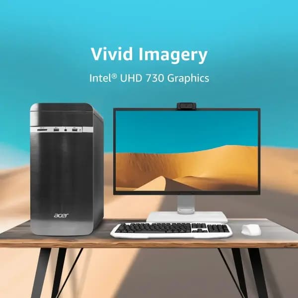 Acer UD.33QSI.00J Veriton, 23.8 inch Display, Intel Core i3 1215U Processor, 8 GB RAM, 1 TB Storage Windows 11 home, All In One Desktop