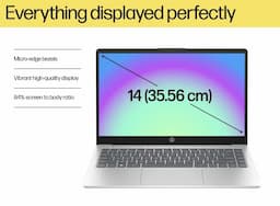 HP Laptop 35.6 cm (14) 14-ep0341TU, Intel Core i3 1315U, 8 GB RAM, 512 GB Storage, Windows 11, Laptop, Silver