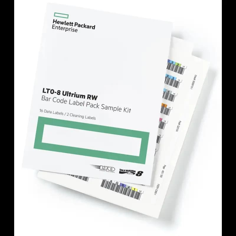 HPE Q2017A Ultrium LTO-8 LTO8 RW Tape Barcode Label Pack