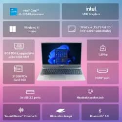 Acer UN.34ESI.00L Aspire Lite AL15-53, 13th Gen Intel Core i5-1334U processor Windows 11 Home,16 GB RAM, 512 GB SSD, Intel UHD Graphics, 39.6 cm (15.6 inch )TN Full HD Display, Steel Gray, 1.59 KG Laptop