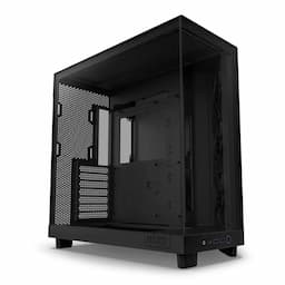 NZXT CC-H61FB-01, Compact Dual-Chamber Mid-Tower Airflow Case H6 Flow Black