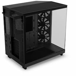 NZXT CC-H61FB-01, Compact Dual-Chamber Mid-Tower Airflow Case H6 Flow Black