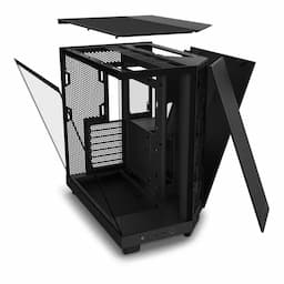 NZXT CC-H61FB-01, Compact Dual-Chamber Mid-Tower Airflow Case H6 Flow Black