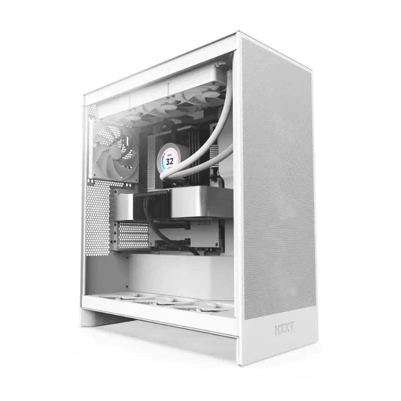 NZXT CM-H72FW-01, Mid-Tower ATX Airflow Case H7 Flow White